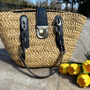 Michael Michael Kors Santorini Straw Bag (NEW)